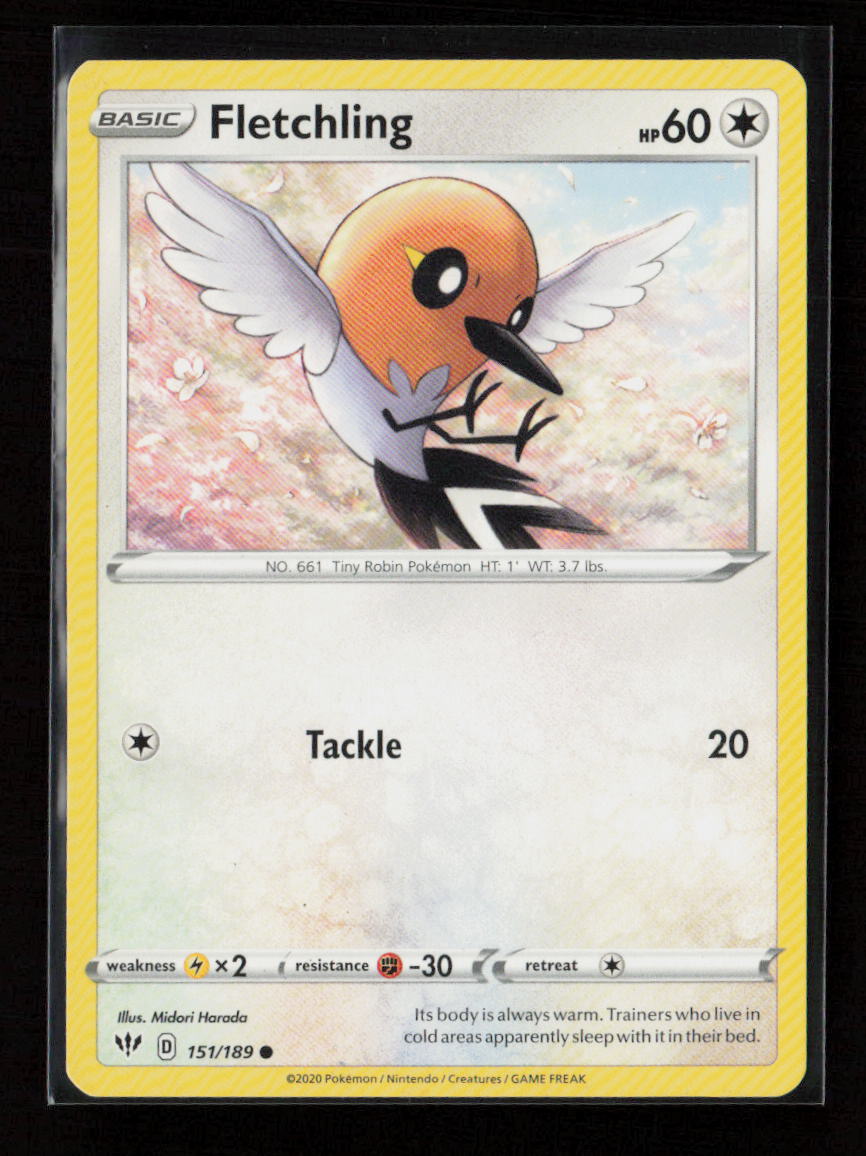 Fletchling Common SWSH03: Darkness Ablaze 151/189 LP