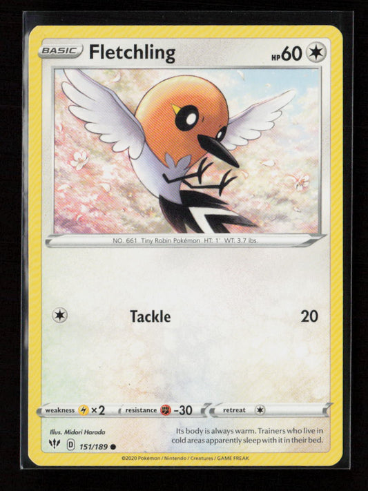 Fletchling Common SWSH03: Darkness Ablaze 151/189 LP
