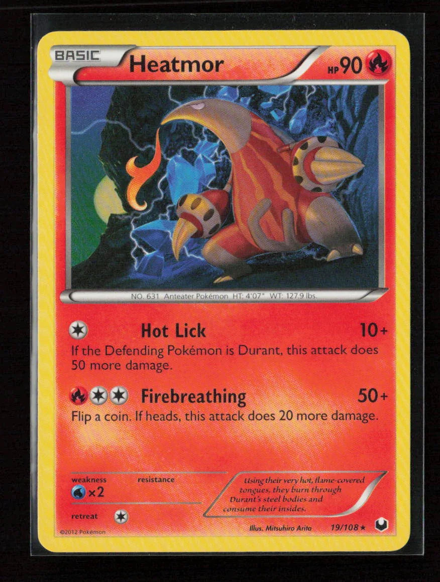 Heatmor Rare Dark Explorers 19/108 LP - Kang's Collectibles