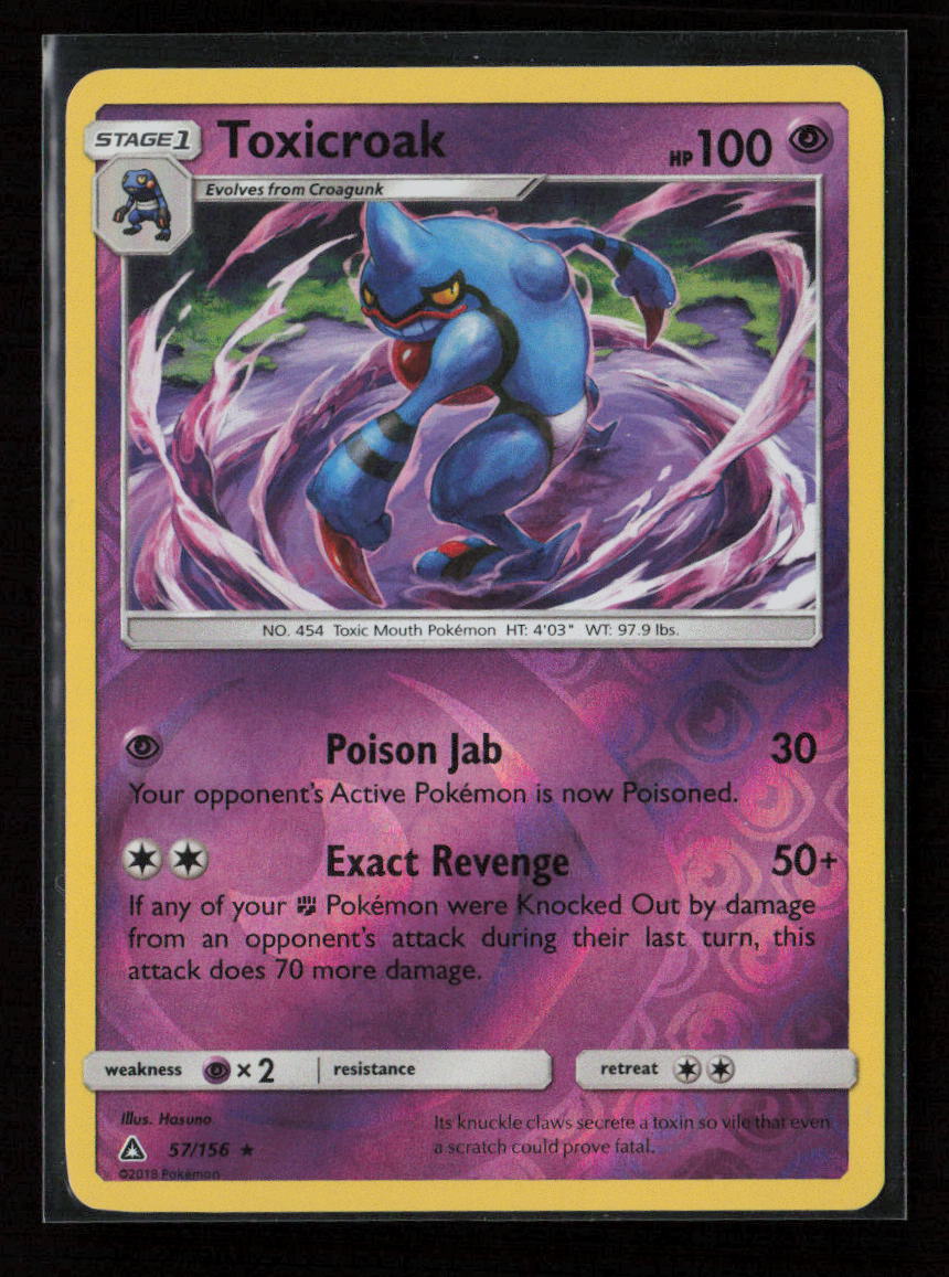 Toxicroak Rare SM - Ultra Prism 57/156 NM