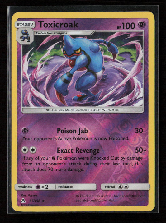 Toxicroak Rare SM - Ultra Prism 57/156 NM