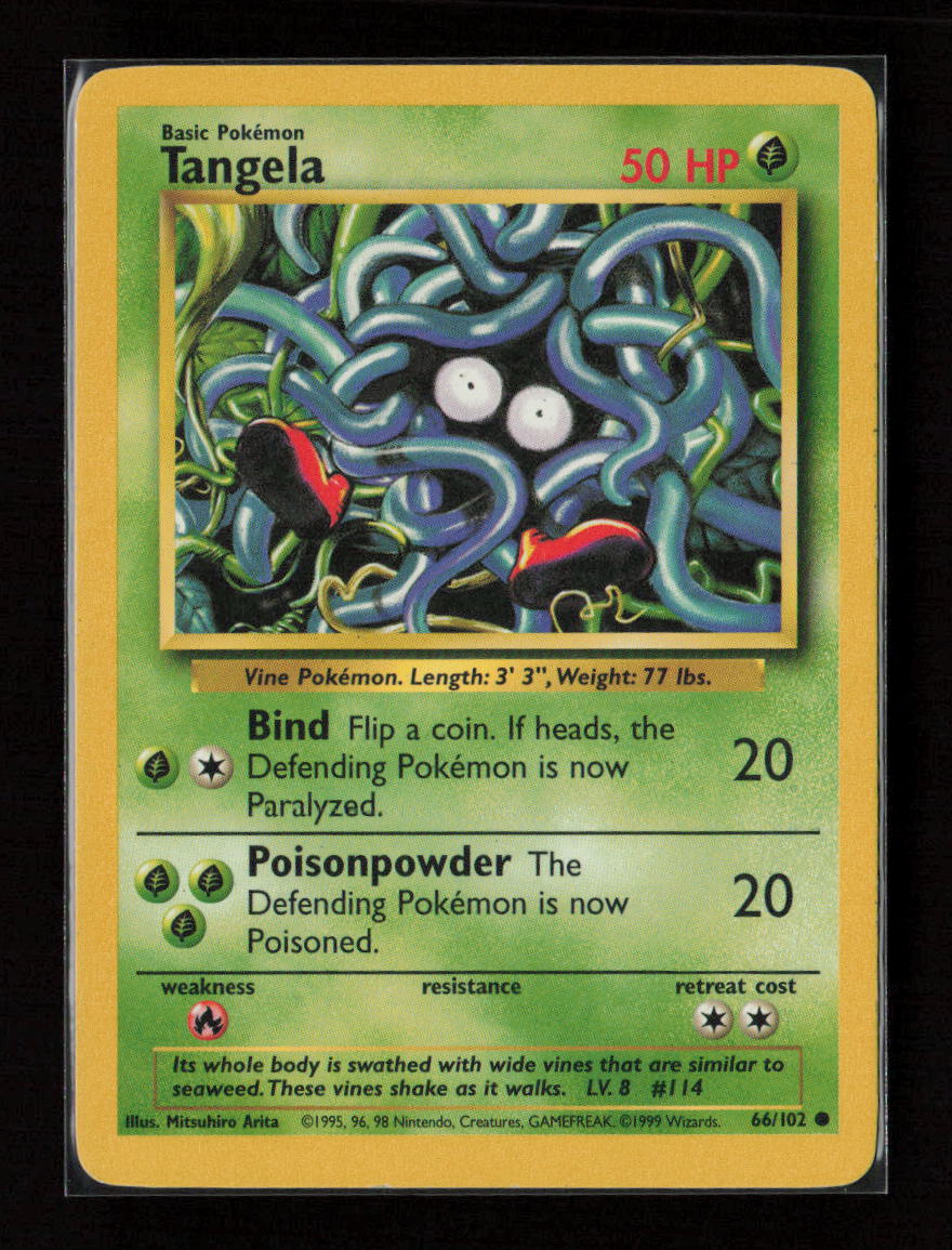 Tangela Common Base Set 066/102 LP