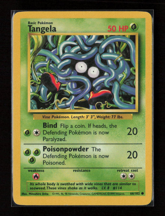 Tangela Common Base Set 066/102 LP
