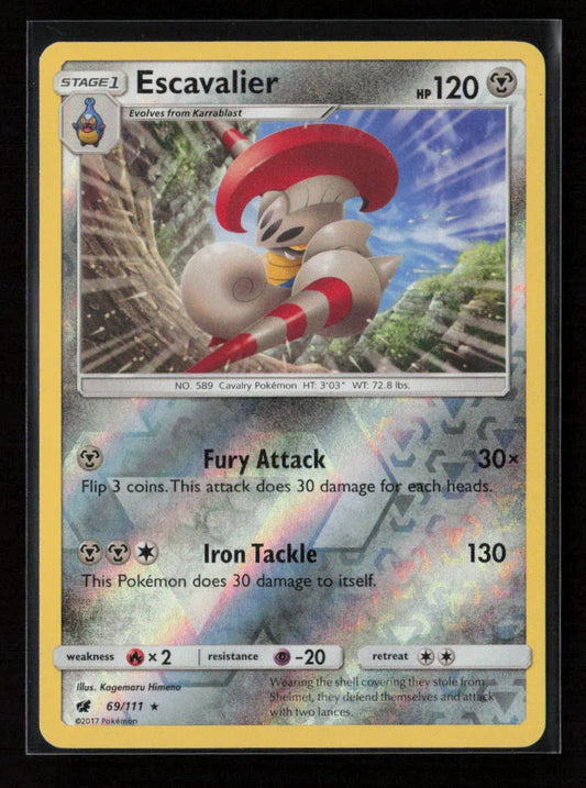 Escavalier Rare SM - Crimson Invasion 69/111 NM - Kang's Collectibles
