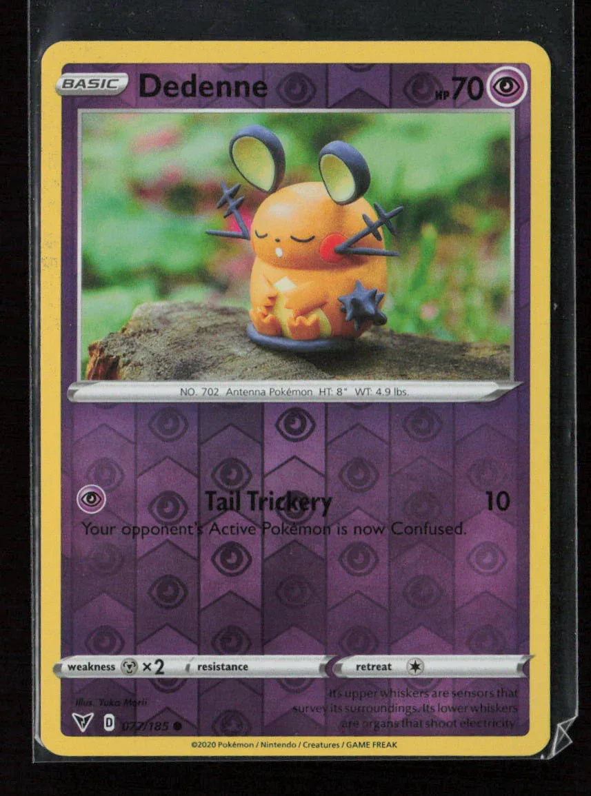 Dedenne Common SWSH04: Vivid Voltage 077/185 LP - Kang's Collectibles