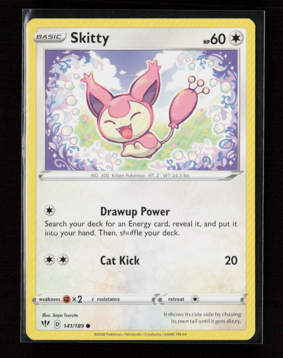 Skitty Common SWSH03: Darkness Ablaze 141/189 LP