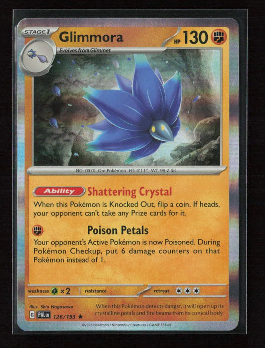 Glimmora Rare SV02: Paldea Evolved 126/193 NM - Kang's Collectibles
