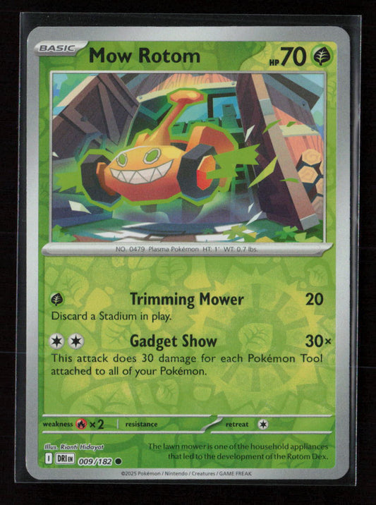 Mow Rotom Common SV10: Destined Rivals 009/182 NM