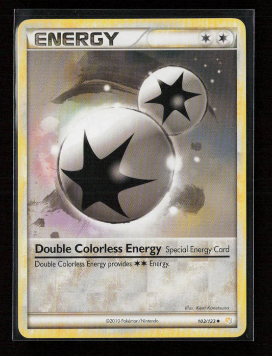 Double Colorless Energy Uncommon HeartGold SoulSilver 103/123 LP - Kang's Collectibles