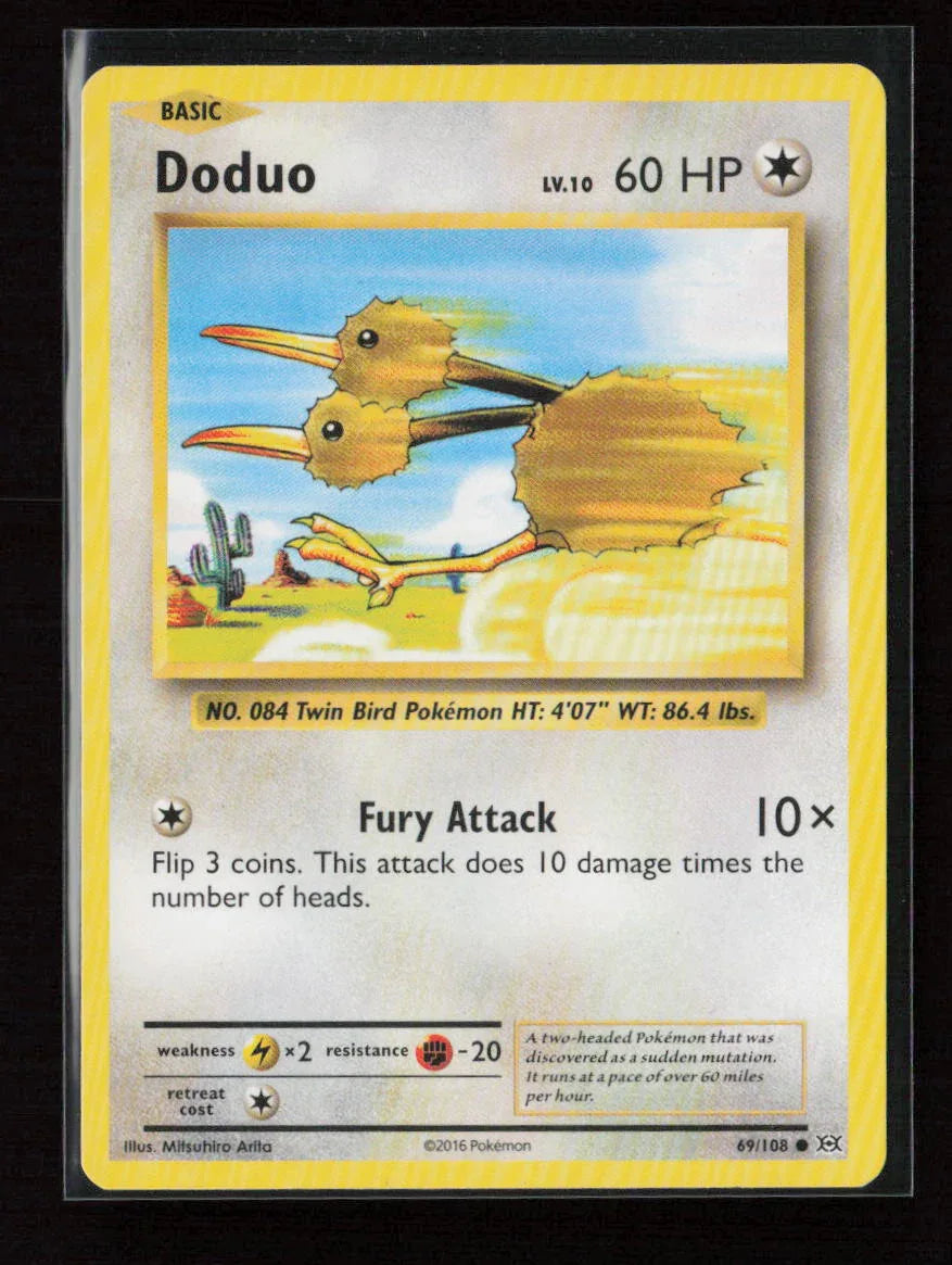 Doduo Common XY - Evolutions 69/108 LP - Kang's Collectibles