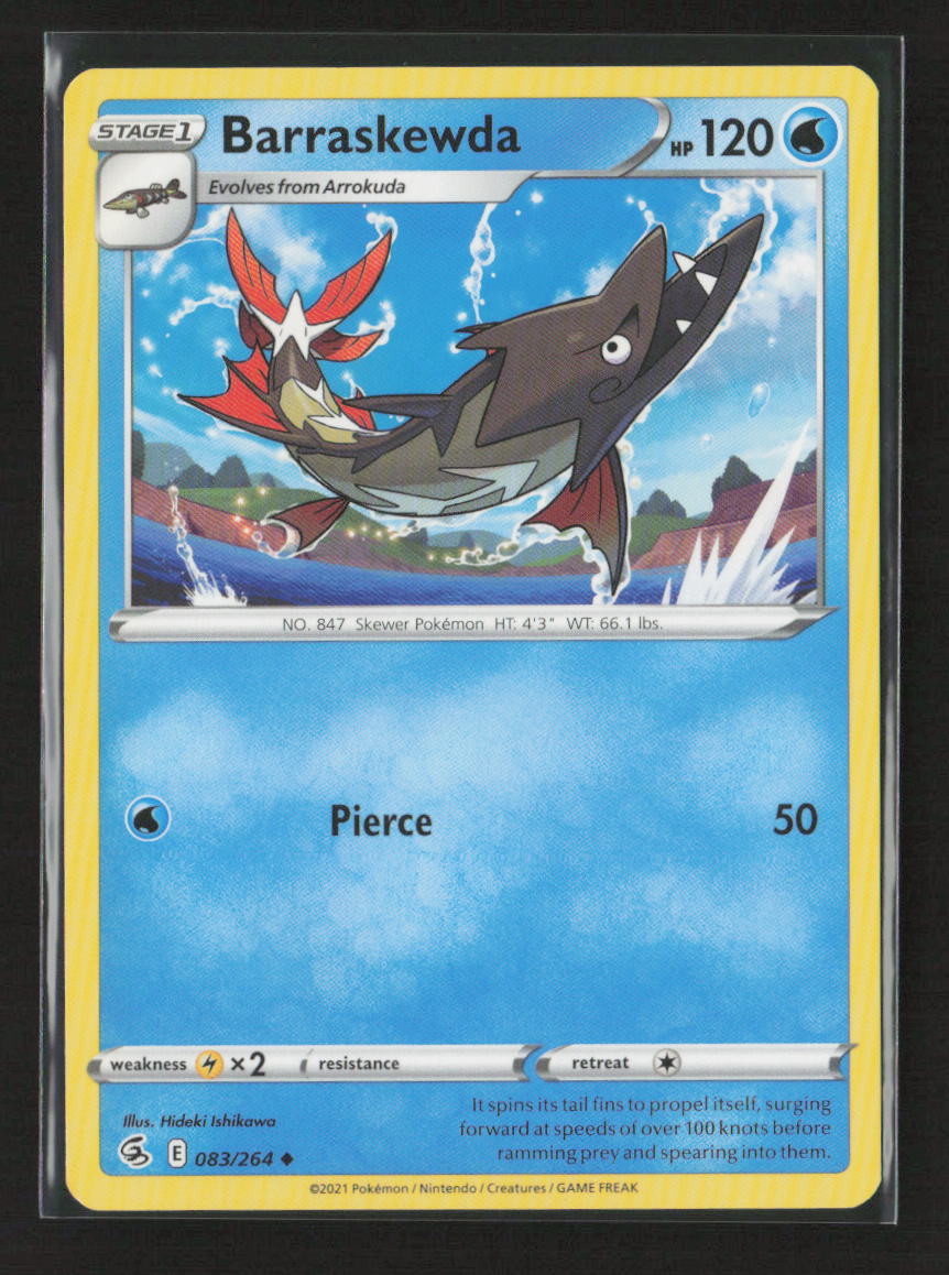 Barraskewda Uncommon SWSH08: Fusion Strike 083/264 LP