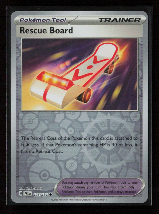 Rescue Board Uncommon SV: Prismatic Evolutions 126/131 NM - Kang's Collectibles