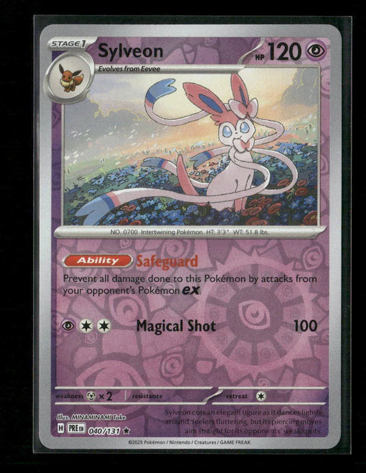 Sylveon Rare SV: Prismatic Evolutions 040/131 NM - Kang's Collectibles