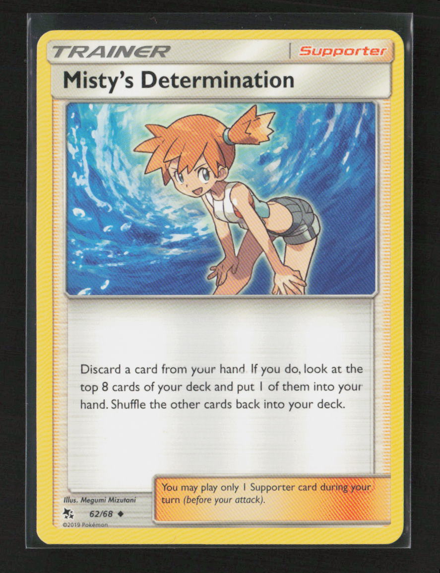 Misty's Determination Uncommon Hidden Fates 62/68 LP