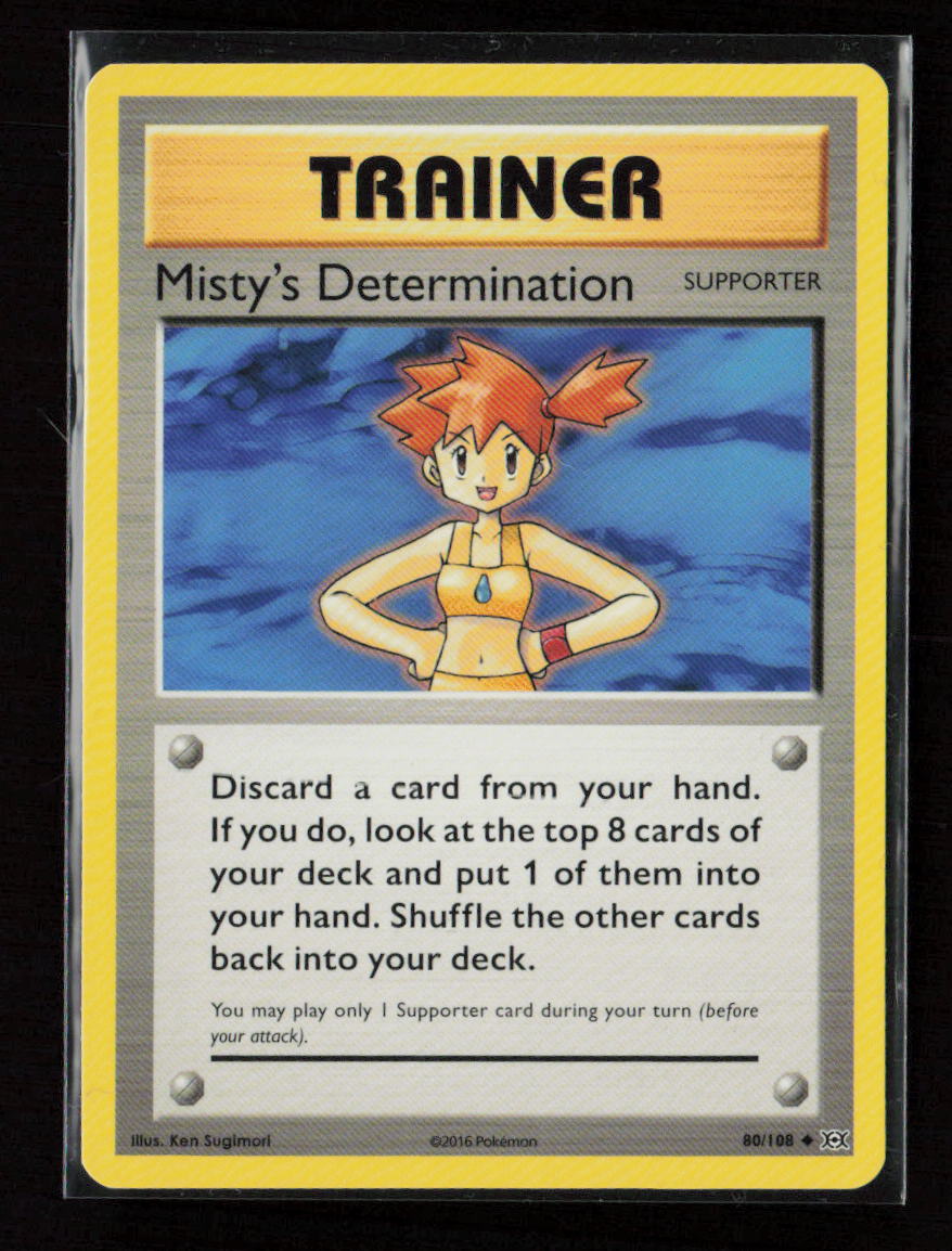 Misty's Determination Uncommon XY - Evolutions 80/108 LP