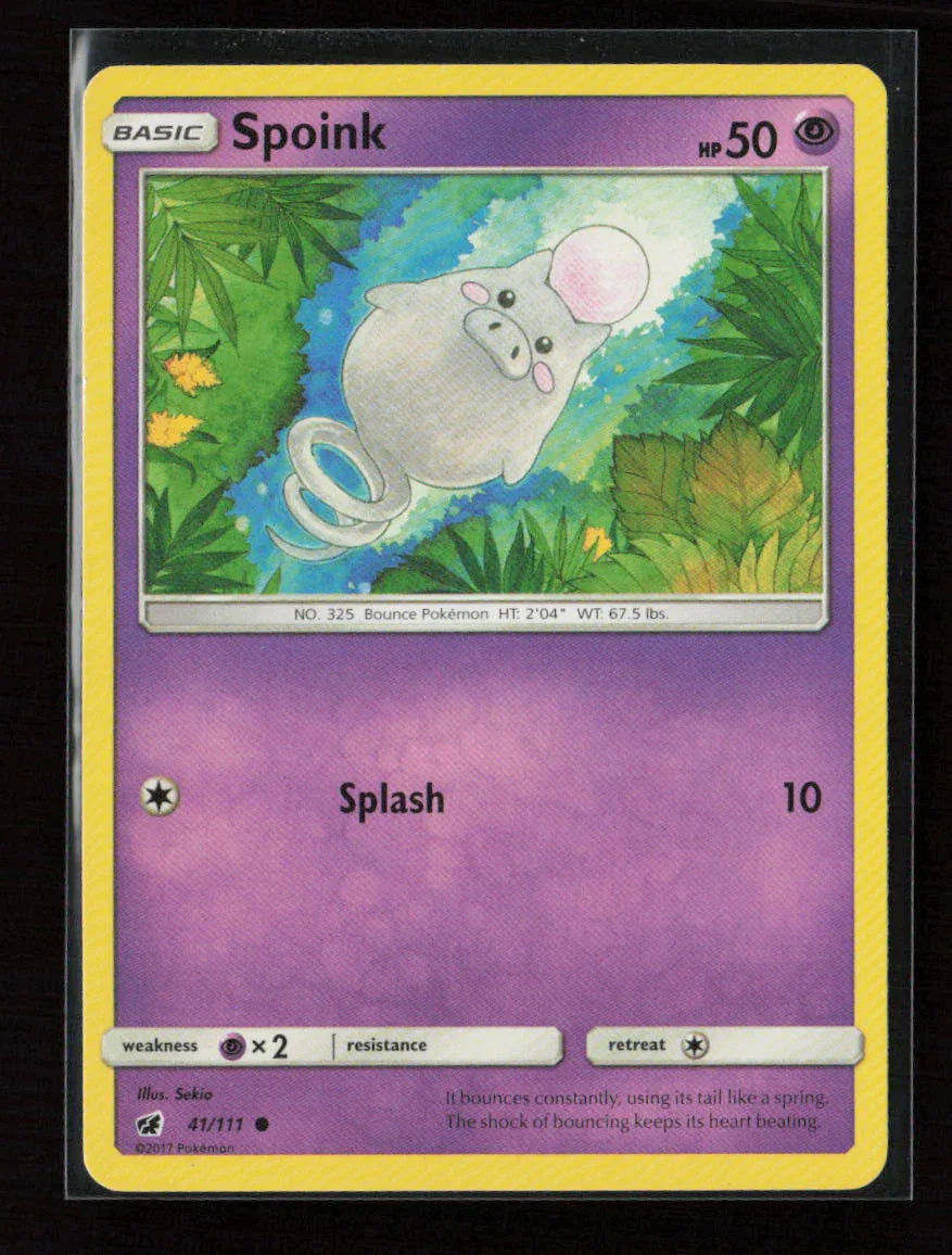 Spoink Common SM - Crimson Invasion 41/111 LP - Kang's Collectibles