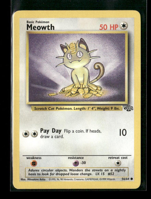 Meowth Common Jungle 56/64 LP - Kang's Collectibles