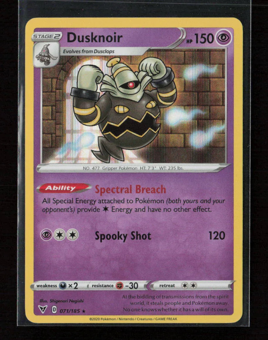 Dusknoir Holo Rare SWSH04: Vivid Voltage 071/185 NM - Kang's Collectibles