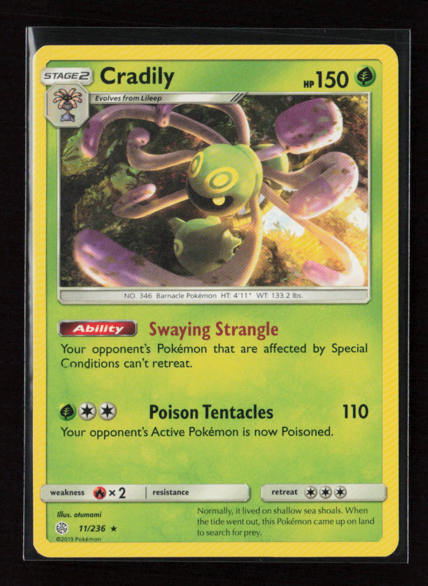 Cradily Rare SM - Cosmic Eclipse 11/236 LP