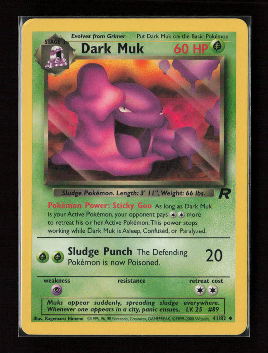 Dark Muk Uncommon Team Rocket 41/82 LP