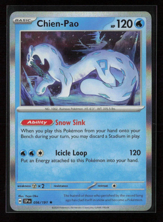 Chien-Pao Rare SV08: Surging Sparks 056/191 NM - Kang's Collectibles