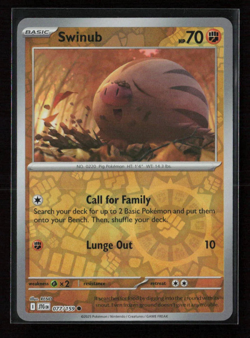Swinub - Common SV09: Journey Together 077/159 NM - Kang's Collectibles