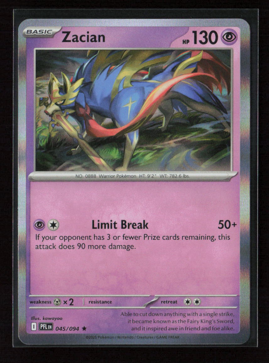 Zacian - Rare ME02: Phantasmal Flames 045/094 NM