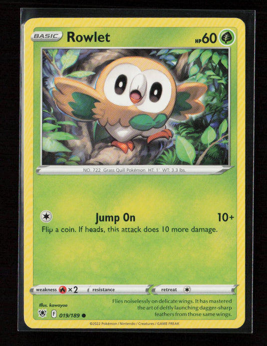Rowlet Common SWSH10: Astral Radiance 019/189 LP