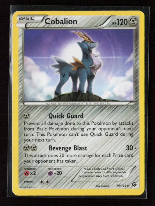 Cobalion Rare XY - Steam Siege 74/114 LP - Kang's Collectibles
