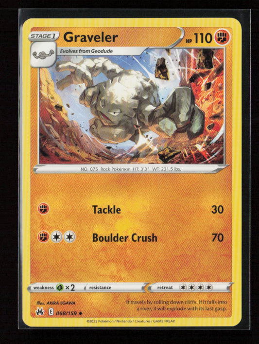 Graveler Uncommon Crown Zenith 068/159 LP