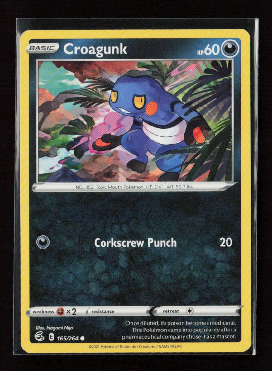 Croagunk Common SWSH08: Fusion Strike 165/264 LP