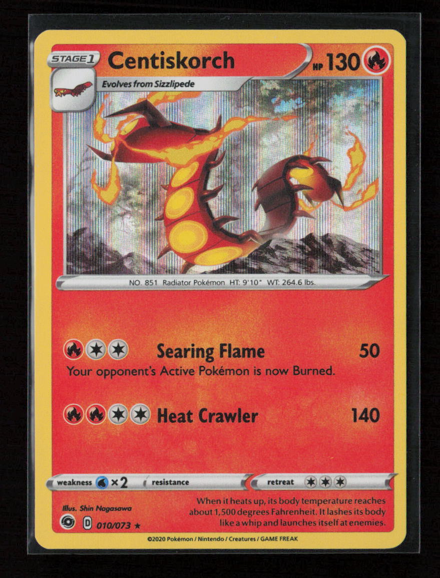 Centiskorch Holo Rare Champion's Path 10/73 NM