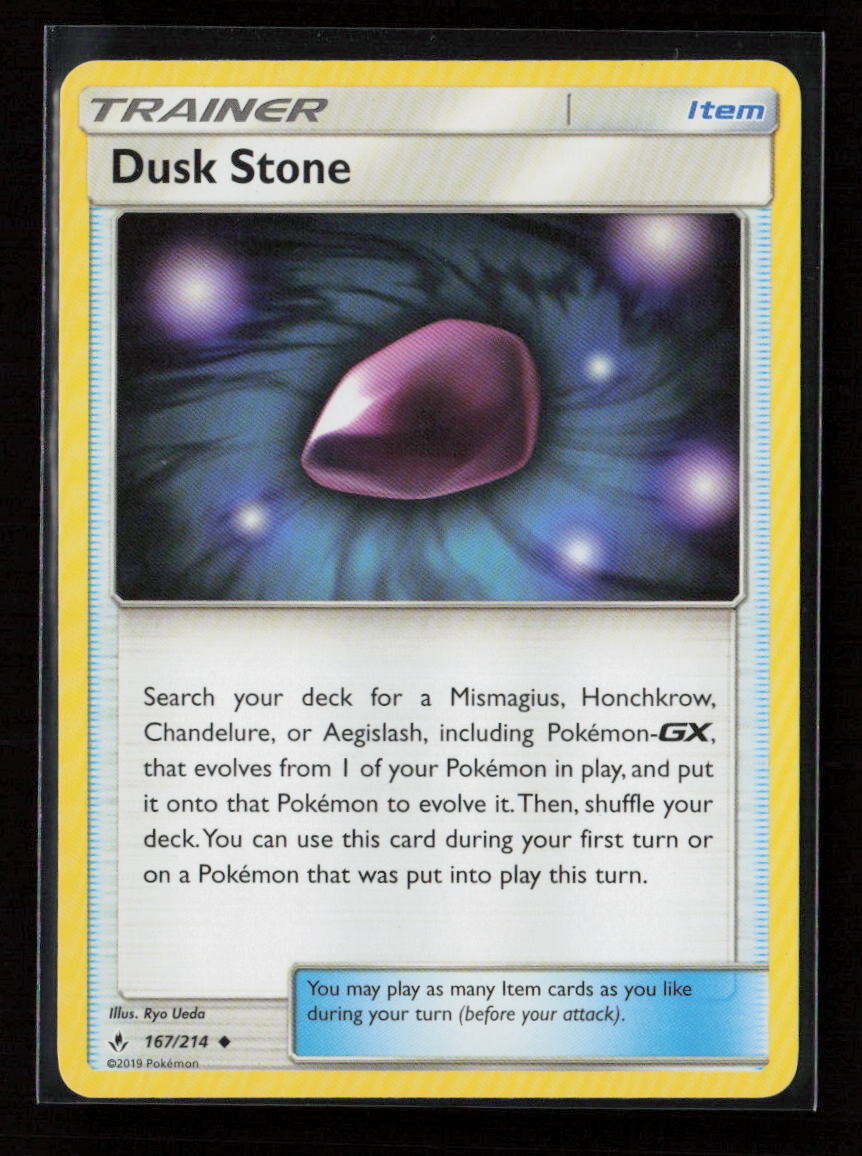 Dusk Stone Uncommon SM - Unbroken Bonds 167/214 LP
