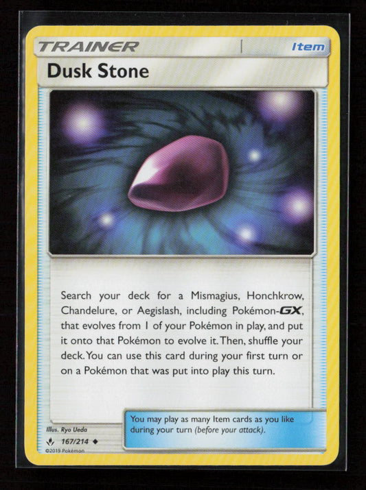 Dusk Stone Uncommon SM - Unbroken Bonds 167/214 LP