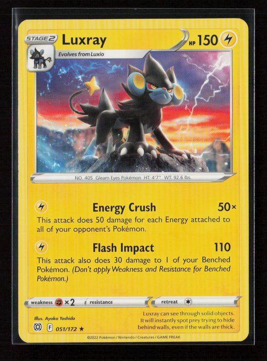 Luxray Rare SWSH09: Brilliant Stars 051/172 LP
