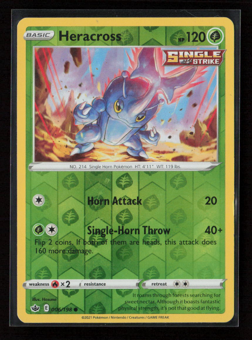 Heracross Common SWSH06: Chilling Reign 006/198 LP