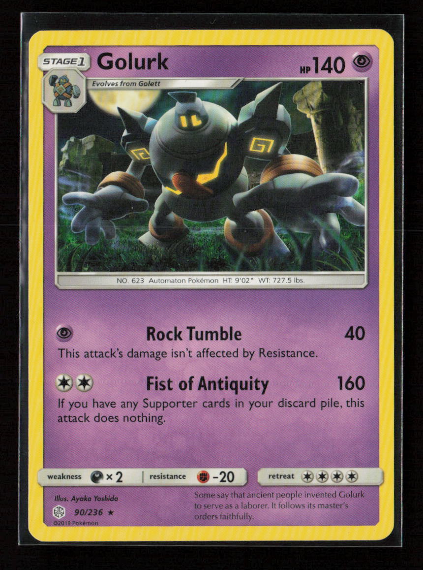 Golurk Rare SM - Cosmic Eclipse 90/236 NM