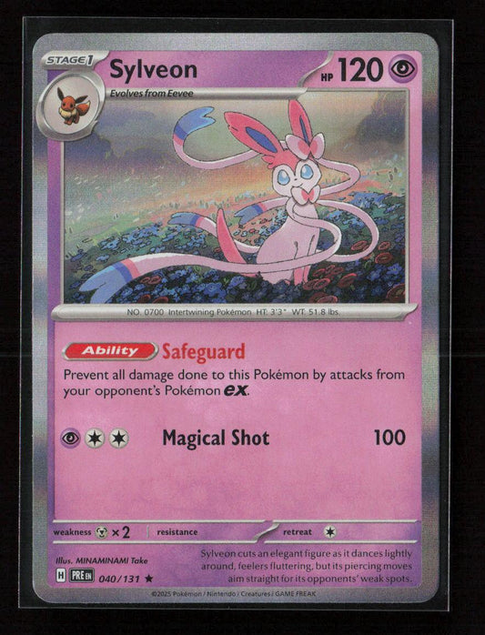 Sylveon Rare SV: Prismatic Evolutions 040/131 NM - Kang's Collectibles
