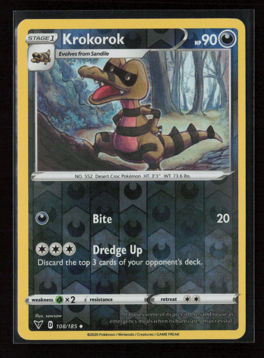 Krokorok Uncommon SWSH04: Vivid Voltage 108/185 NM