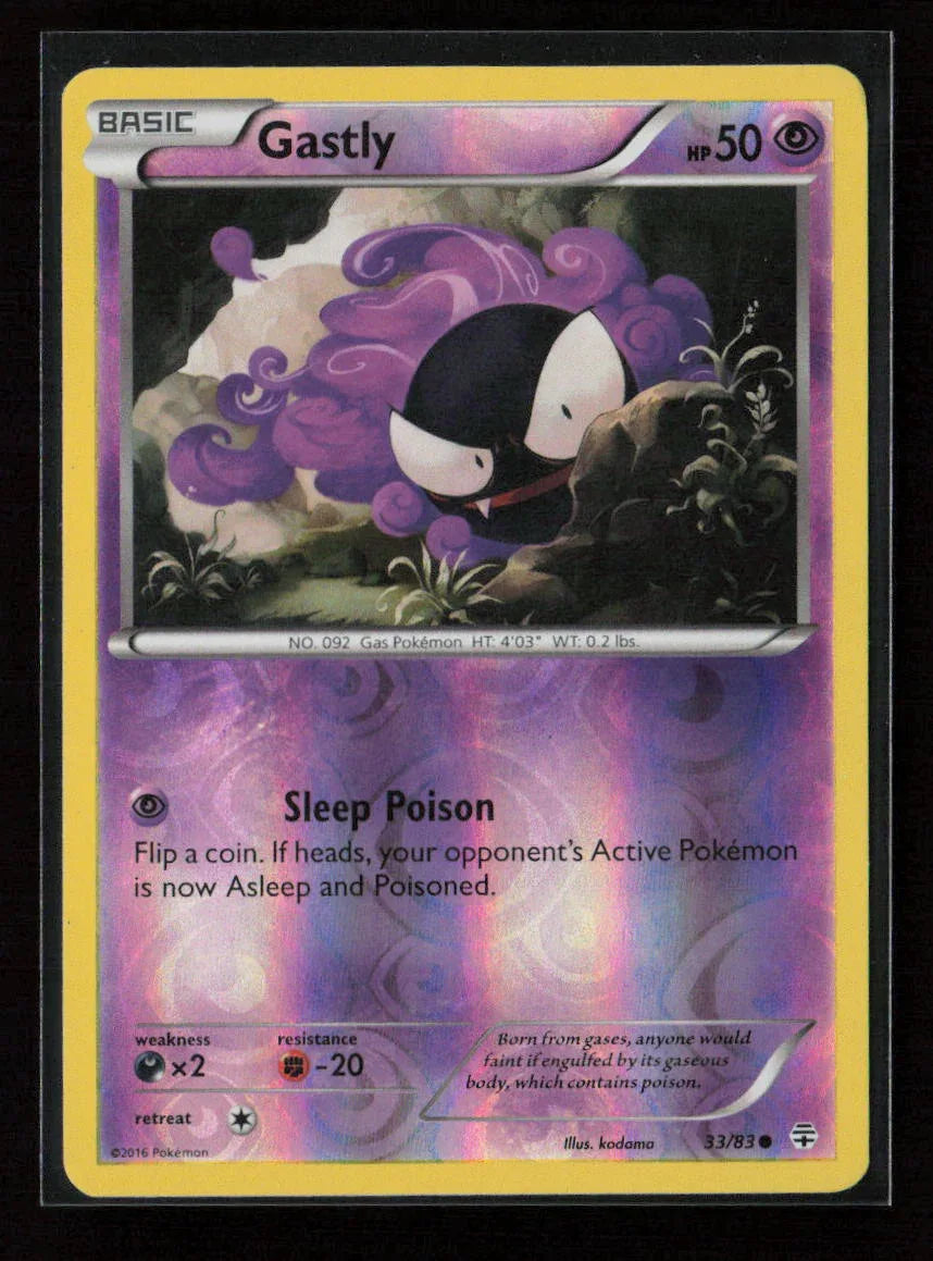 Gastly Common Generations 33/83 LP - Kang's Collectibles