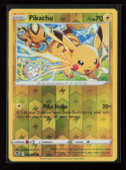 Pikachu Common SWSH12: Silver Tempest 049/195 LP
