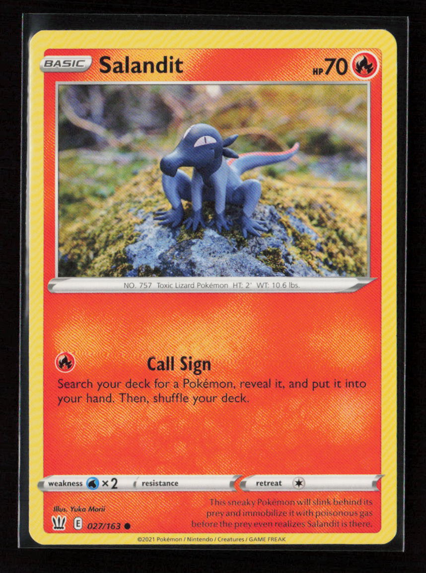 Salandit Common SWSH05: Battle Styles 027/163 LP