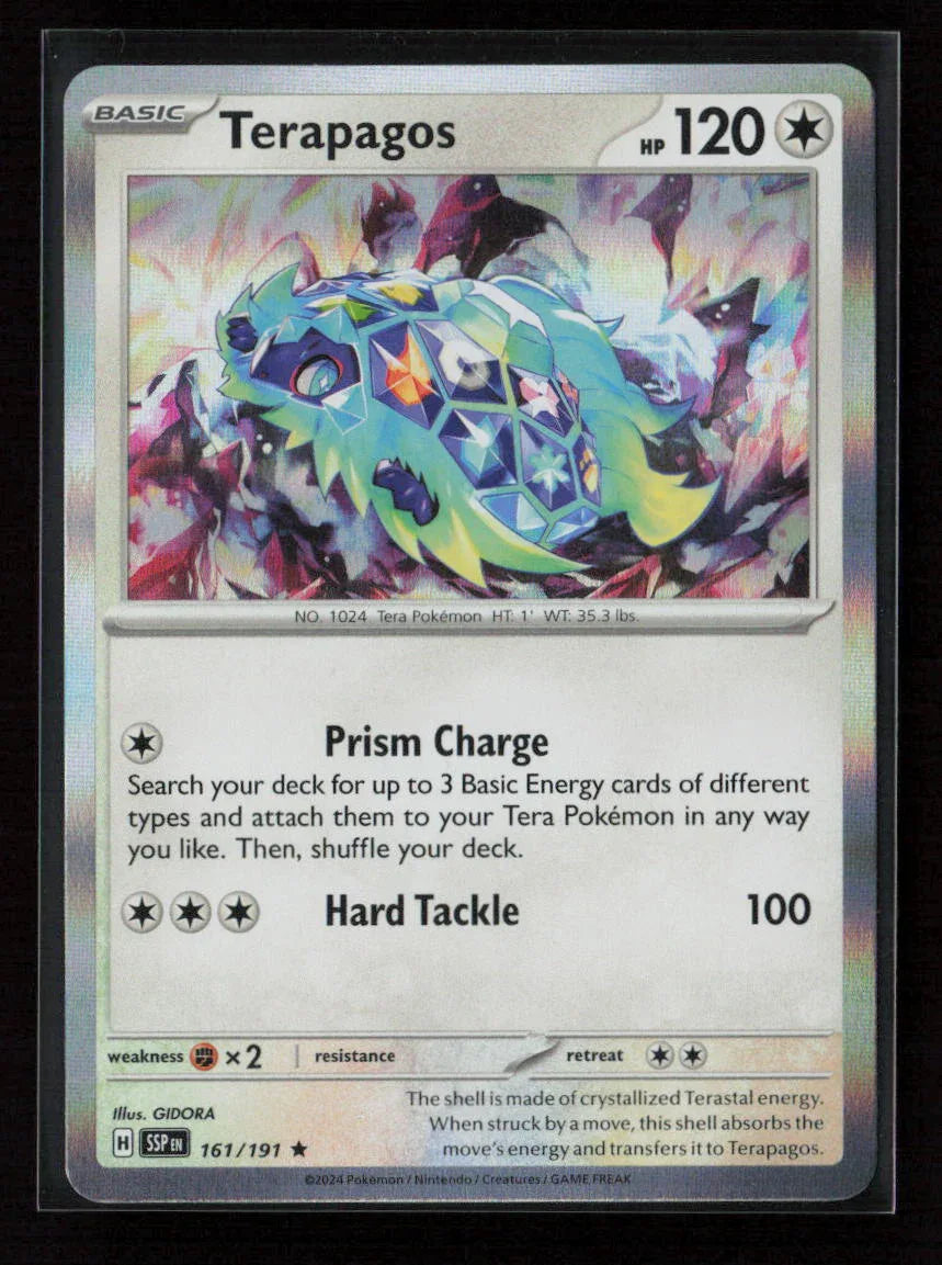 Terapagos Rare SV08: Surging Sparks 161/191 NM - Kang's Collectibles