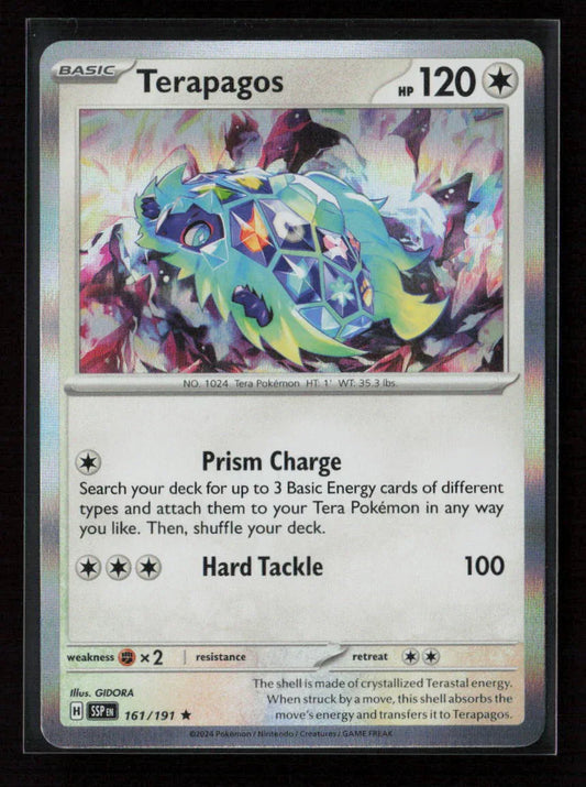 Terapagos Rare SV08: Surging Sparks 161/191 NM - Kang's Collectibles