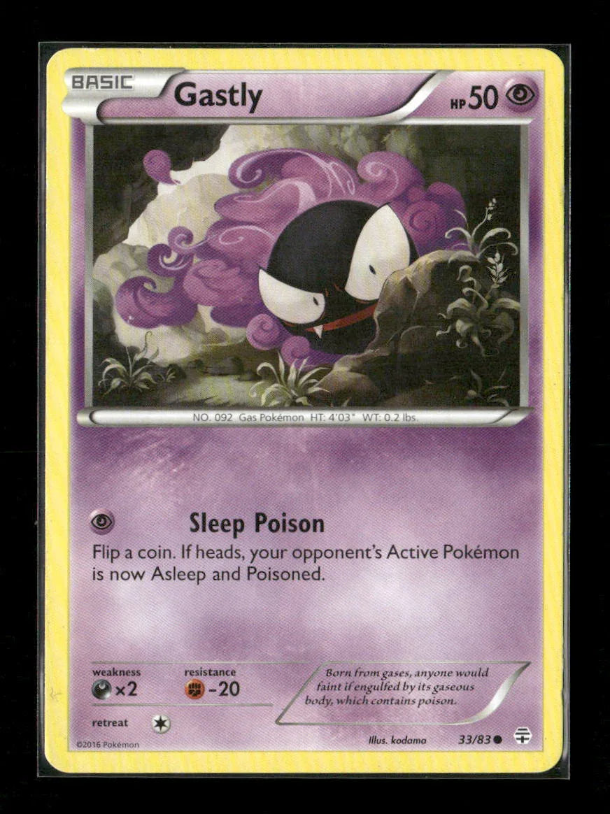 Gastly Common Generations 33/83 LP - Kang's Collectibles