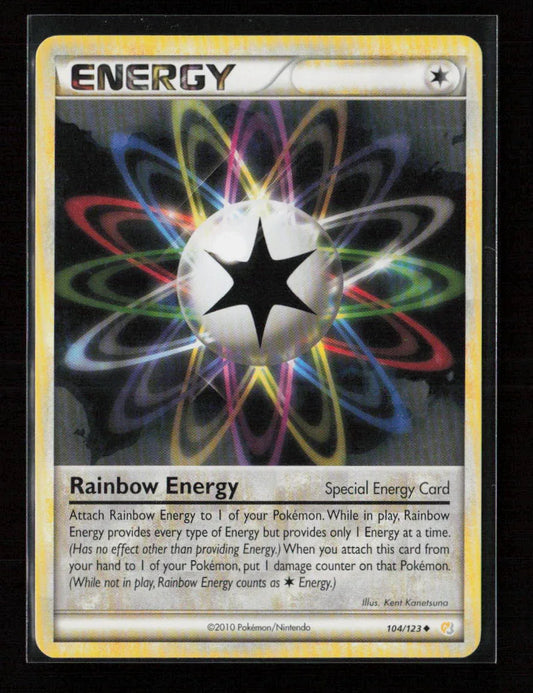 Rainbow Energy Uncommon HeartGold SoulSilver 104/123 LP - Kang's Collectibles