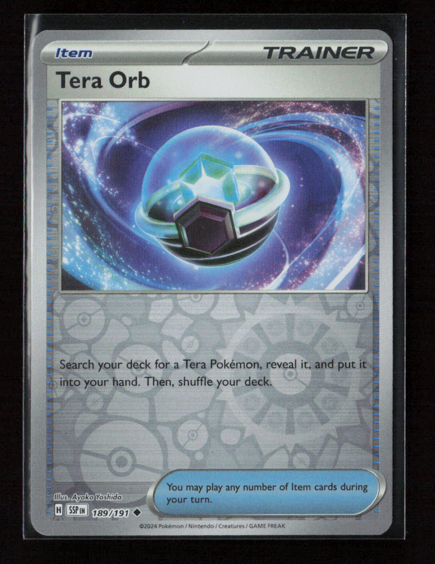Tera Orb Uncommon SV08: Surging Sparks 189/191 NM