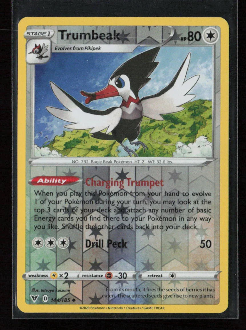 Trumbeak Uncommon SWSH04: Vivid Voltage 144/185 LP - Kang's Collectibles