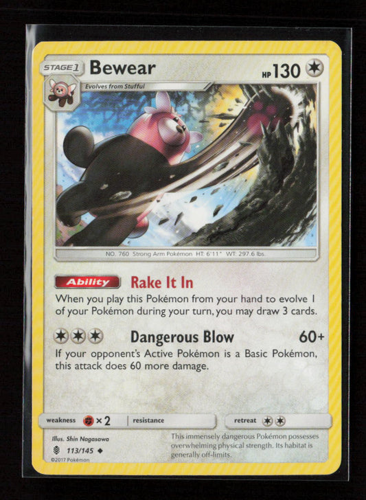 Bewear Uncommon SM - Guardians Rising 113/145 LP