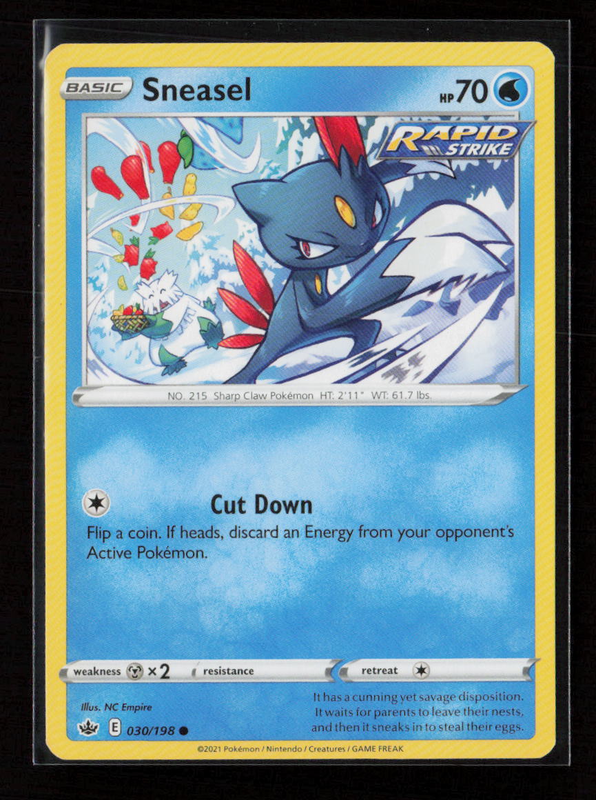 Sneasel Common SWSH06: Chilling Reign 030/198 LP